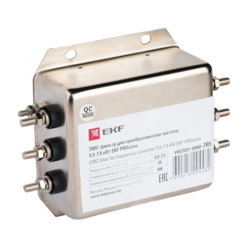 ЭМС-фильтры для преобразователя частоты 2,2-4,0 кВт | код vector-emi-4R0 | EKF